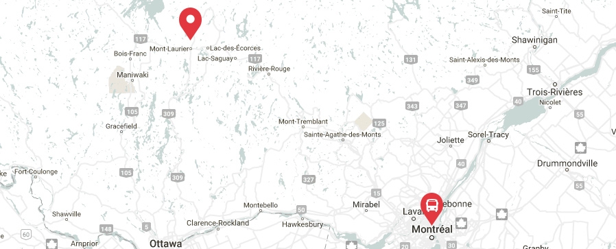 De Montréal à Mont-Laurier